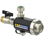 FD090 FERMAG Filtr 3/4” Magnetyczny-Separator do CO 24kW z kotłem ściennym. 9000Gs Magnetyzer FERDOM