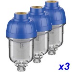 FD401 WATERCLEAN 3pcs 40μm inox filter for boilers, taps, dishwashers, washing machine, conditioners
